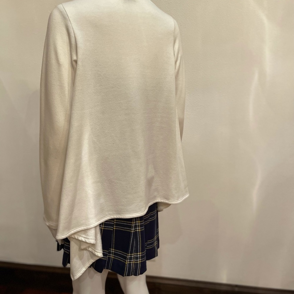 SOLD 👜 BOBEAU Poncho Style Sweater, Cream - Picture 5 of 8